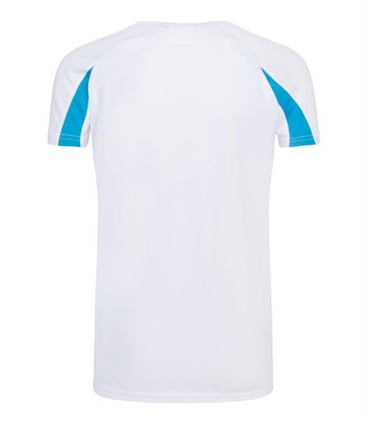 Boy's Gymx White/sapphire CONTRAST JUST COOL T-SHIRT