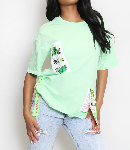 Wmen's Green Tag T-Shirt